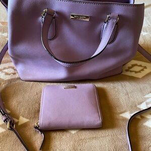 Kate Spade Lavender Women's Bag and Wallet Set